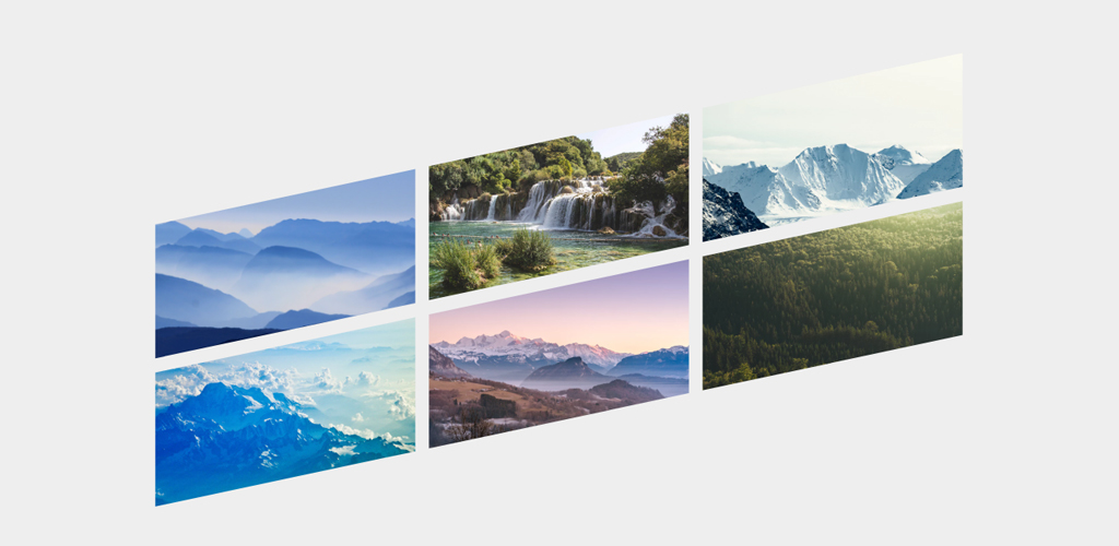 Diagonal Slanted UI with Scale