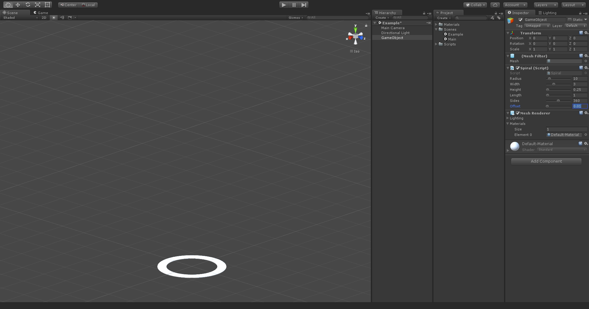 Low offset example