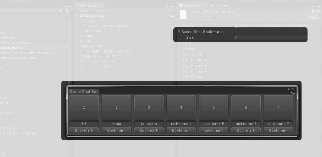 Scene Shot Bookmarks Custom Editor - Count