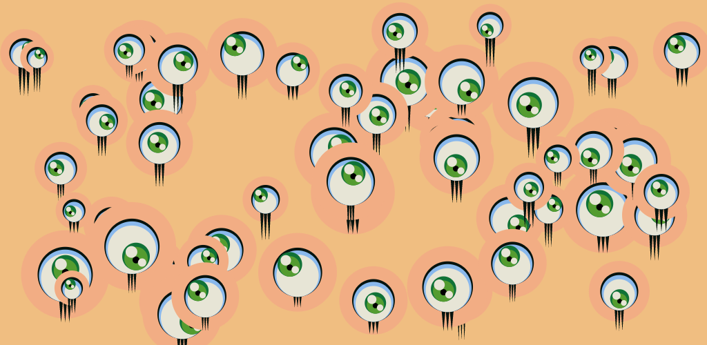 Flying Jellyfish Eyes Canvas Fallback
